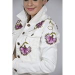 Jaqueta Jeans Off White Modelo Évora