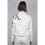 Jaqueta Jeans Off White Modelo Ravello