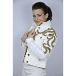 Jaqueta Jeans Off White Modelo Ravello