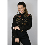 Jaqueta Jeans Preta Modelo Orlando