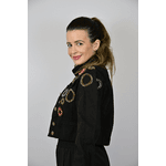 Jaqueta Jeans Preta Modelo Orlando