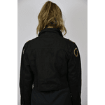 Jaqueta Jeans Preta Modelo Orlando