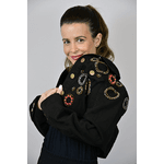 Jaqueta Jeans Preta Modelo Orlando