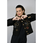 Jaqueta Jeans Preta Modelo Orlando