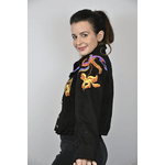 Jaqueta Jeans Preta Modelo Sardenha