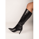 BOTA COURO JADE PRETA