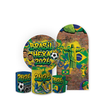 Combo Capa Painel Redondo + Trio Cilindro + Romano Veste Fácil Copa do Mundo Brasil Hexa 2026