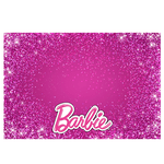 Tapete Temático Decorativo Barbie Pink Glitter