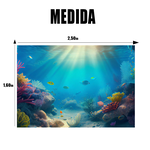 Tapate Decorativo Temático Fundo Do Mar 