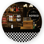 Capa Painel Redondo 1,5 x 1,5 Tema Boteco | 0148