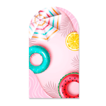 Kit Casadinho + Painel Romano Tema Pool Party Rosa