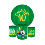 Kit Capa Painel + Trio Cilindro Futebol Camisa 10