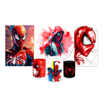 Kit Completo Homem Aranha Vermelho