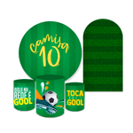 Kit Capa Painel + Trio Cilindros Kit Romano Futebol Camisa 10