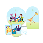 Kit Capa Painel + Trio Cilindros Kit Romano Galinha Pintadinha