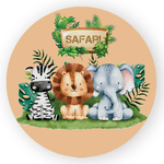 Capa Painel Redondo Safari Leão Milesimo 