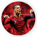 Painel Redondo Decorativo Cristiano Ronaldo
