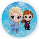 Painel Redondo Decorativo Frozen