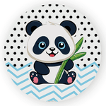 Painel Redondo Decorativo Panda