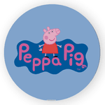 Painel Redondo Decorativo Peppa Pig