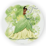 Painel Redondo Decorativo Princesa Tiana