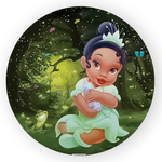 Painel Redondo Decorativo Princesa Tiana