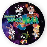 Painel Redondo Decorativo Space Jam