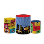 Capas Trio Cilindro Decorativo Vingadores 