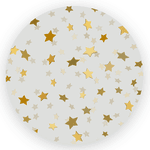 Painel Redondo Decoração Estrelas