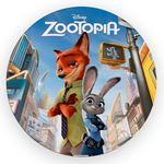 Painel Redondo Decorativo Zootopia