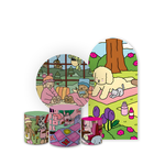 Kit Capa Painel Romano + Redondo Com Trio Cilindro Decoração Tema Boobie Goods