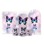 Kit Capa Painel Completo Decoração Festa Infantil Tema Borboleta 