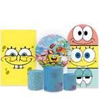 Kit Capa Painel Completo Decoração Festa Infantil Tema Bob Esponja