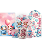 Kit Capa Painel Completo Decoração Festa Chá Revelação