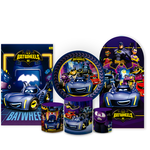 Kit Capa Painel Completo Decoração Festa Infantil Tema Batwheels
