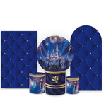 Kit Capa Painel Completo Decoração Festa Tema Castelo Disney