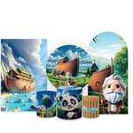 Kit Capa Painel Completo Decoração Arca De Noé