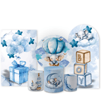 Kit Capa Painel Completo Decoração Festa Tema Chá de Bebê