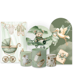 Kit Capa Painel Completo Decoração Festa Tema Chá de Bebê