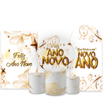 Kit Capa Painel Completo Decoração Ano Novo