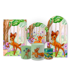 Kit Capa Painel Completo Decoração Festa Infantil Bambi