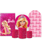 Kit Capa Painel Completo Decoração Festa Barbie
