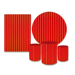 Kit Casadinho Ripado Vermelho