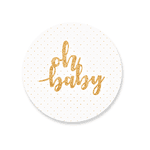 Capa Painel Redondo Oh Baby Branco