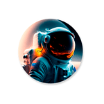 Capa Painel Redondo Astronauta