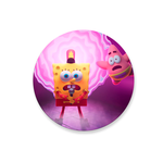 Capa Painel Redondo Bob Esponja e Patrick