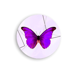 Capa Painel Redondo Borboleta Roxa 02