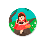 Capa Painel Redondo Chapeuzinho Vermelho 02