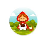 Capa Painel Redondo Chapeuzinho Vermelho 04