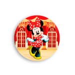 Capa Painel Redondo Minnie Vermelha 02